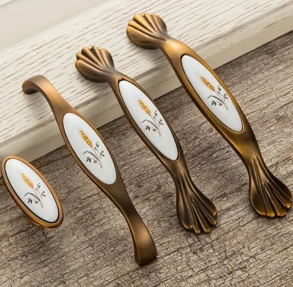 High Quality Creative Retro Furniture Handles Drawer Cabinet Pulls Knobs Dresser Door Handle Knob CZ-0214