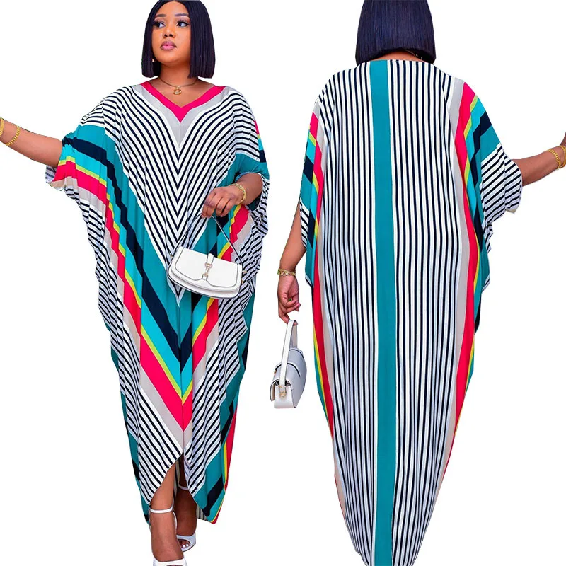 

African Dresses For Women 2023 Summer Spring Elegant Dashiki Maxi Dress Ladies Traditional African Clothing Fairy Dreaes