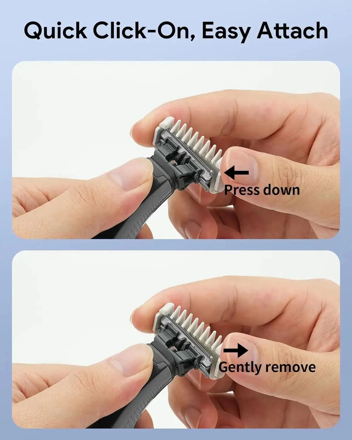 New Skin Protector & Body Comb Compatible with Philips One Blade QP2520 QP2630 QP2724 QP2824 Hybrid Electric Shaver Accessory
