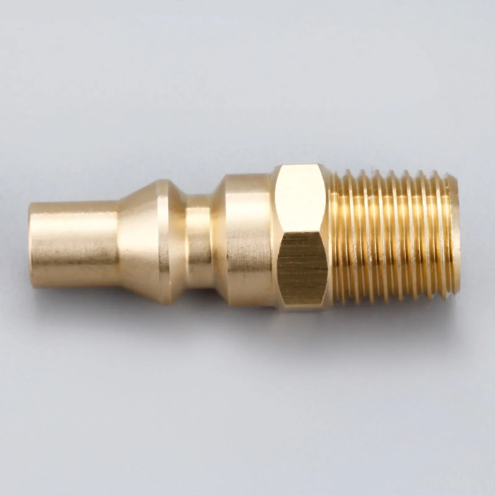 Solid Brass Propane Quick Connect Fitting Adapter Male Plug 1/4inch NPT For BBQ Low Pressure Propane Gas Systems Grill Outdoor