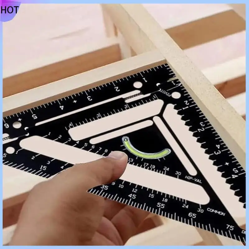 B45C 4 قطع أداة مربع رافتر مبتكرة، أداة مربع رافتر، مربع رافتر، مسطرة مثلثة عالية الدقة مع كتلة تهزهز #2