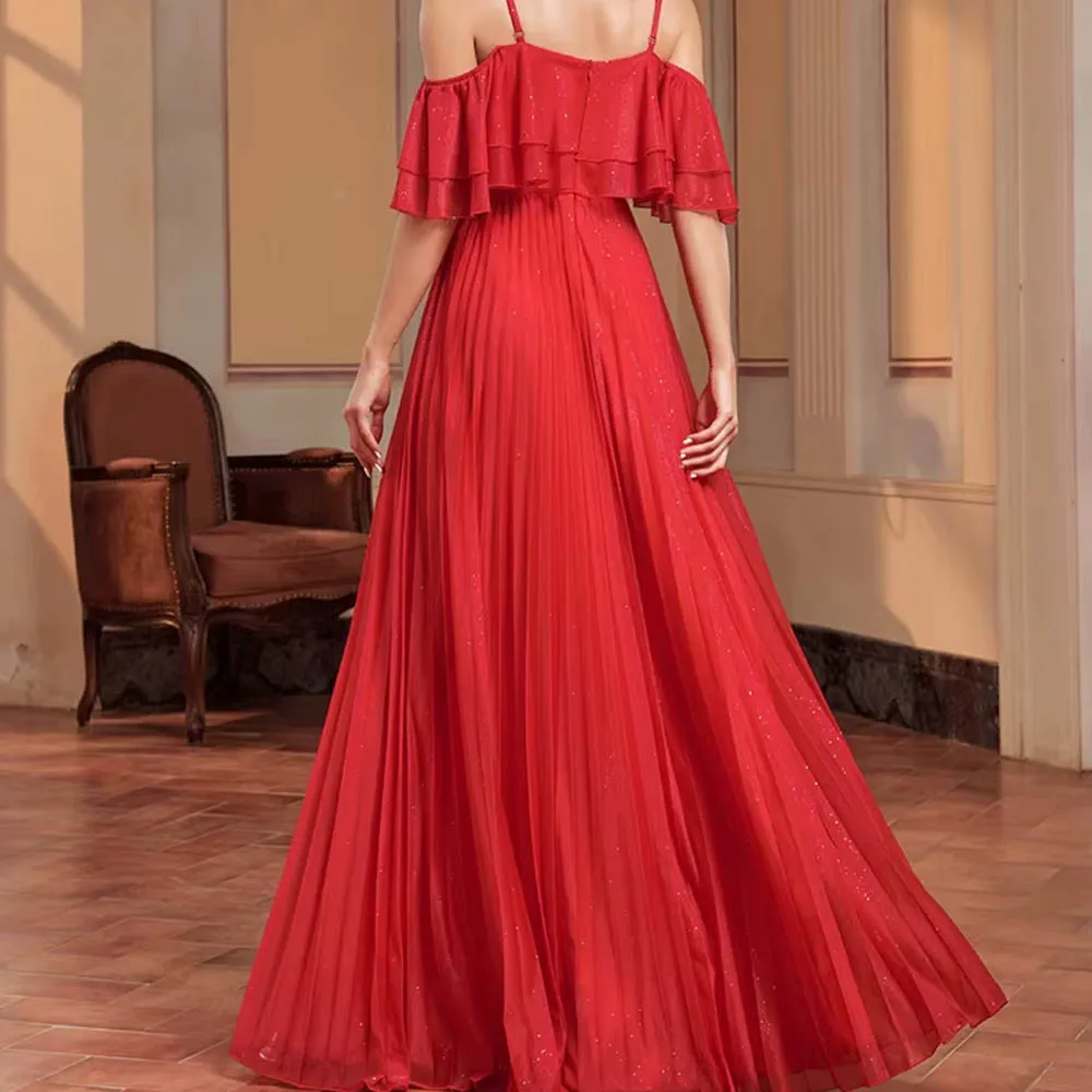 Maßgeschneiderte elegante Pailletten-Kleider für die Brautmutter, trägerlos, Spleißen, formelle Meerjungfrau, Abschlussball, luxuriöse Cocktail-Hochzeitsparty-Kleider