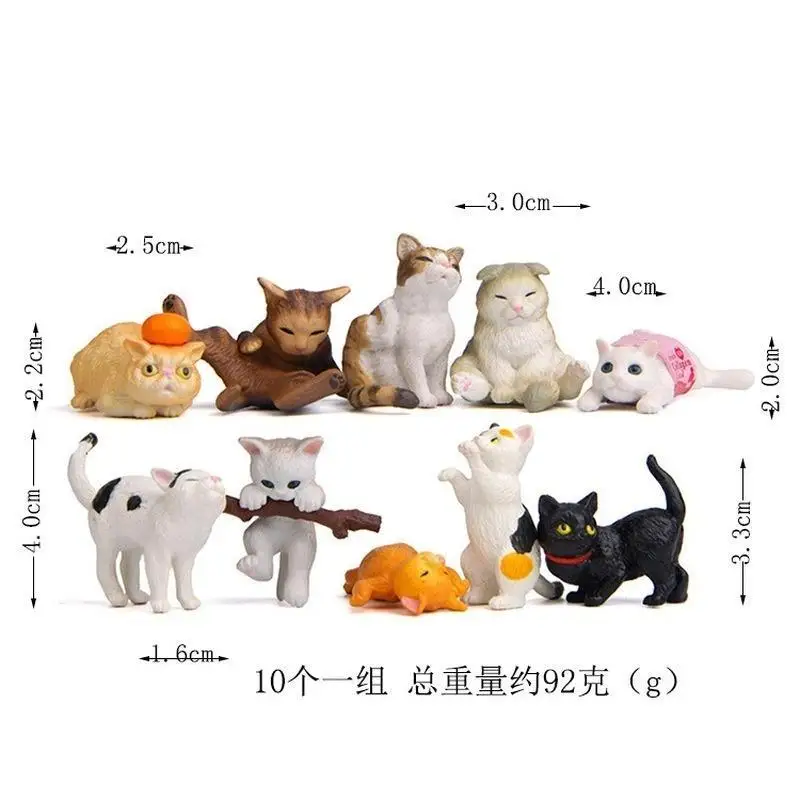 Figuras decorativas de gatos PVC jardín hogar - imagen 2