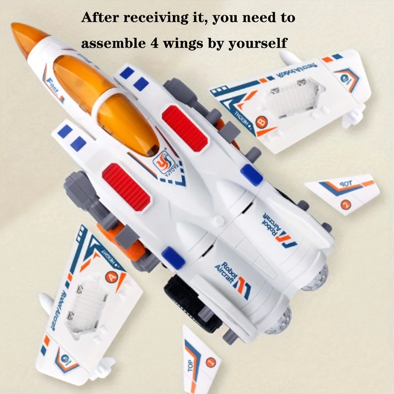 2 In 1 Getransformeerd Tank Robot Speelgoed Met Muziek & Verlichting Elektrische Universele Rijdende Auto Jager Verjaardag Halloween Cadeau Voor Jongens