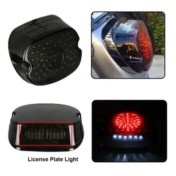 Luz trasera LED para motocicleta, luz de freno trasera, intermitente, lámpara trasera ahumada para Harley Softail Dyna Sportster 883 1200 Road King Touring 8 best sales Luz trasera Harley - №3
