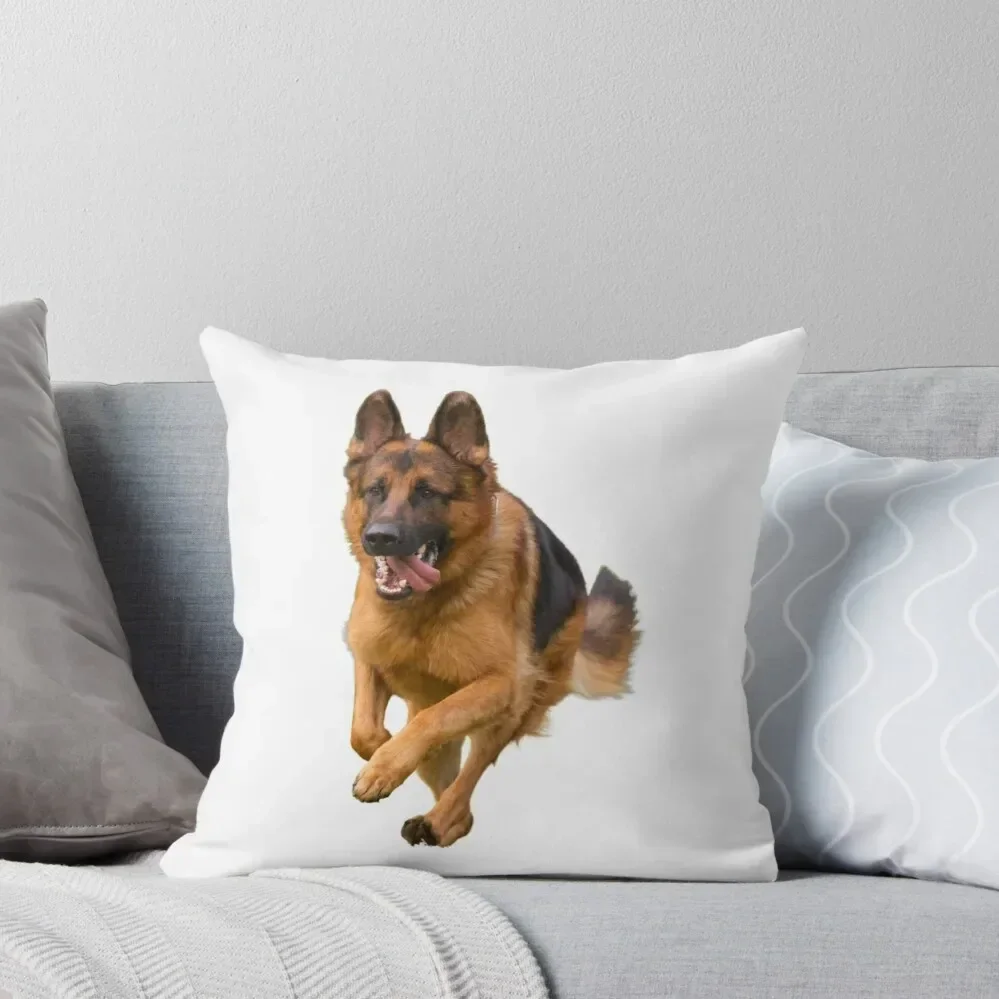 

GERMAN SHEPHERD - Cute German Shepherd Portrait Art Print Throw Pillow Decorative Cushion Decorative Cushions pillow