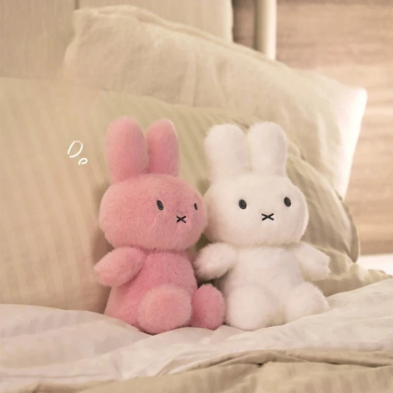 Miffy Kawaii Anime Plush Doll Girls Rag Doll Cuddle To Sleep Birthday Gift Appease Simple Exquisite Skin-friendly Comfortable