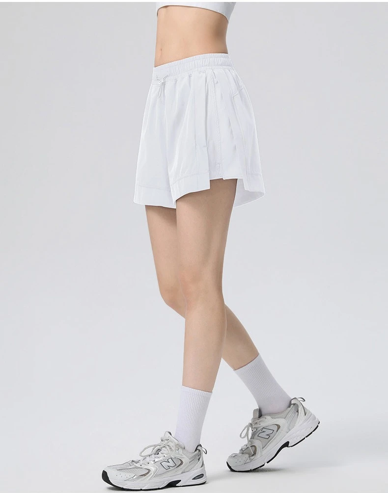 

Loose High Waisted Sports Shorts for Women, Anti Glare Quick Drying Casual Fitness Pants for Summer