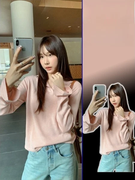 

Свободный крой, трикотажный джемпер с длинными рукавами, женский, в корейском стиле, повседневный, больших размеров, удобный, стройнящий, универсальный, для ежедневной носки