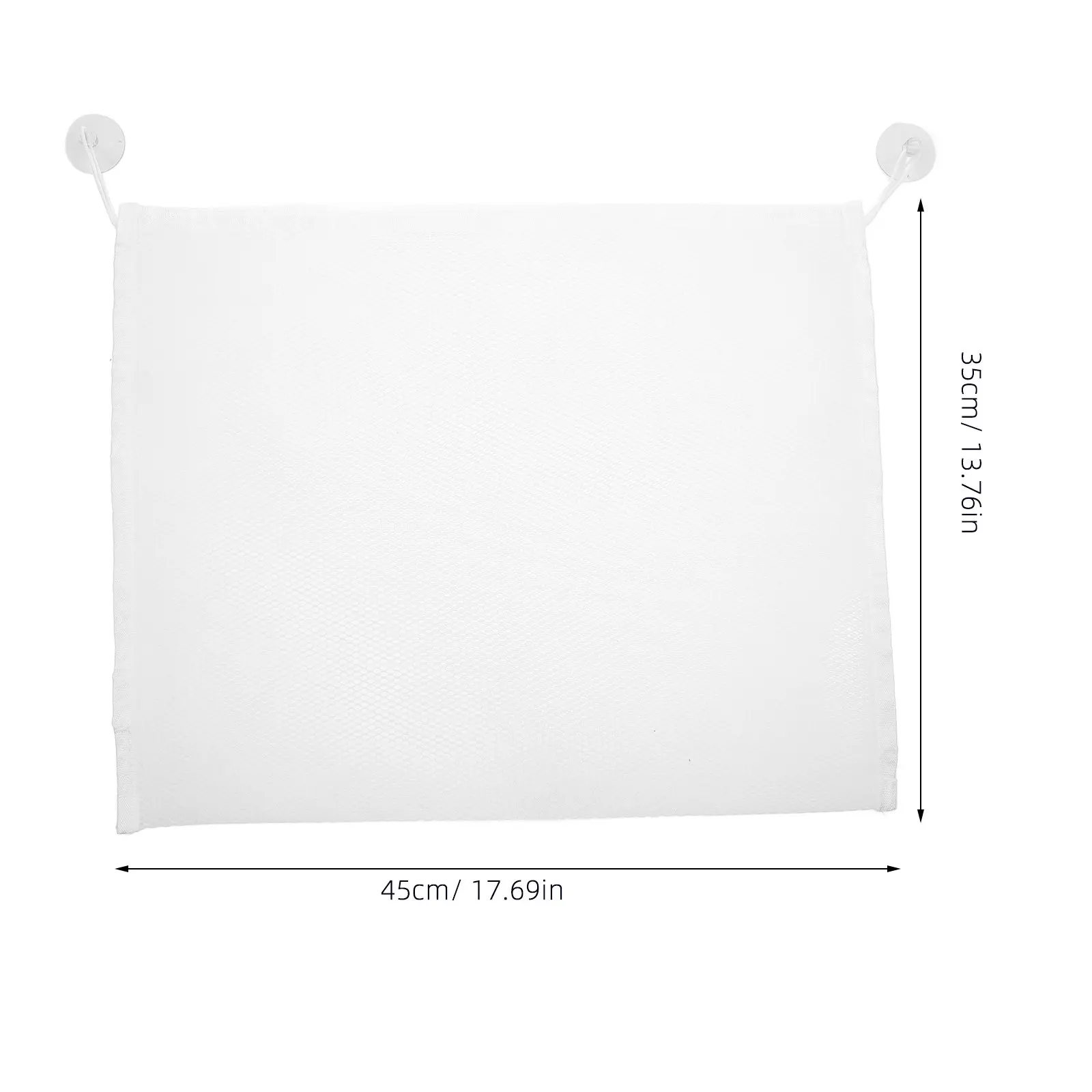 45x35cm Premium Mesh Storage Bag for Bath Tile Use Super Strong Suction Not Slip Design Tidy Bathroom Safe Child Environment
