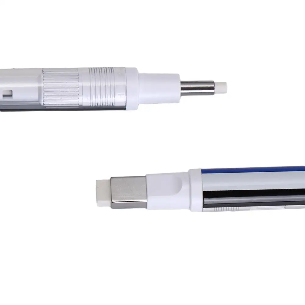 

Press Type Mechanical Eraser High Precision Super Fine Pen Shape Rubber Refillable Sketching Pencil Eraser Art Supplies