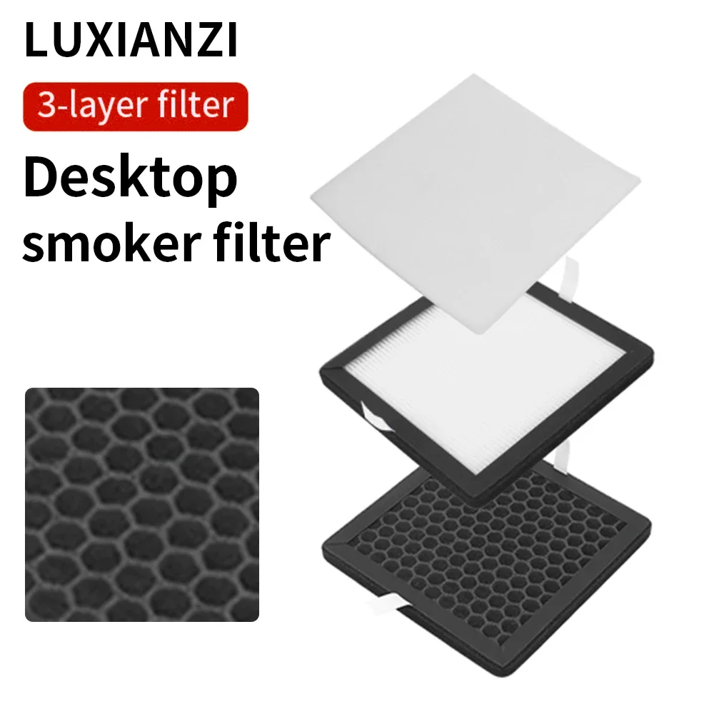 LUXIANZI Activated Carbon Filter Sponge For Smoking Instrument Smoke Absorber LED Display Solder Fume Extractor Accessories