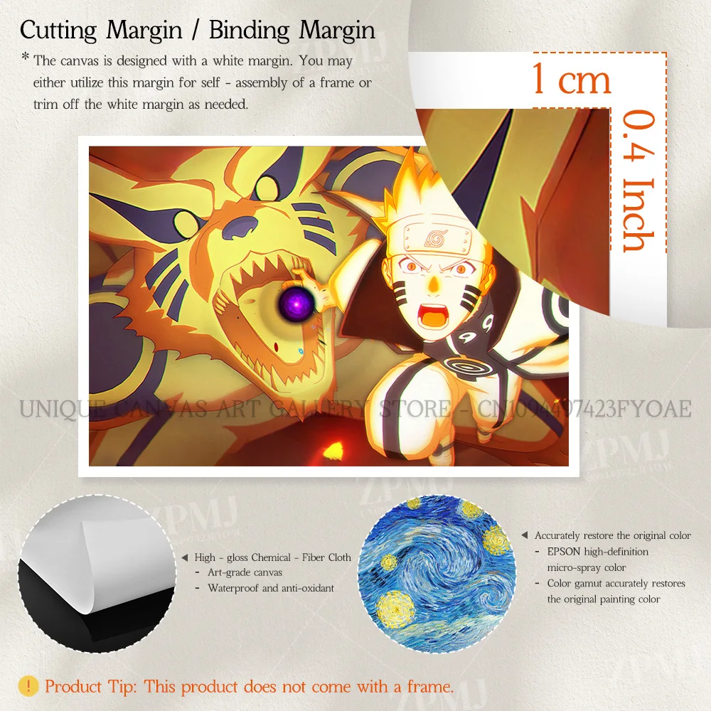Naruto & Itachi Canvas Wall Art Poster — product detail