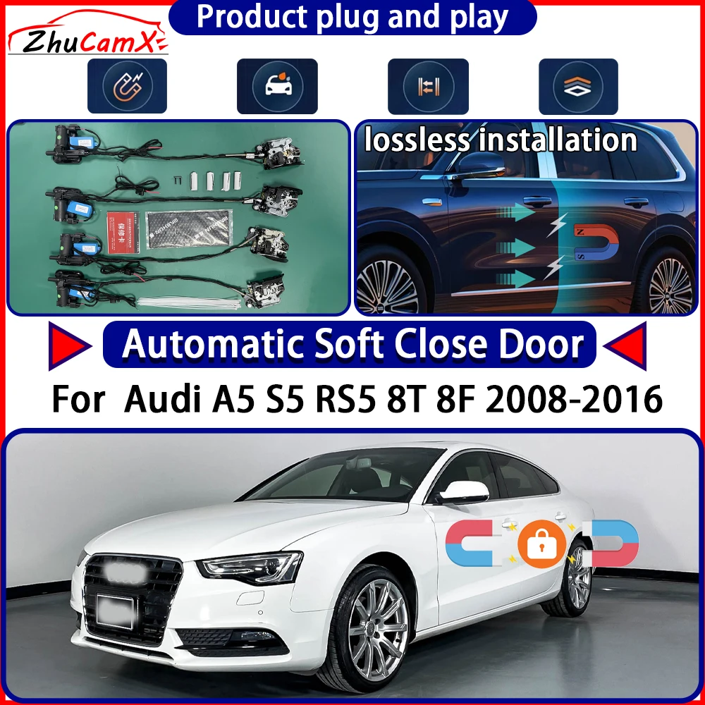 OEM Electric Door Lock Actuator for Audi A5 S5 RS5 8T 8F 2008-2016 Soft Close Door Kit Power Latch System Auto Pull Door Easy