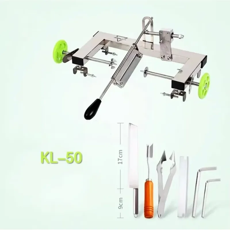 Stainless Steel Manual Pineapple Peeler Corer Slicer Kitchen Tool for Cantaloupe Melon Mango Fruit Vegetable Peeling Gadget