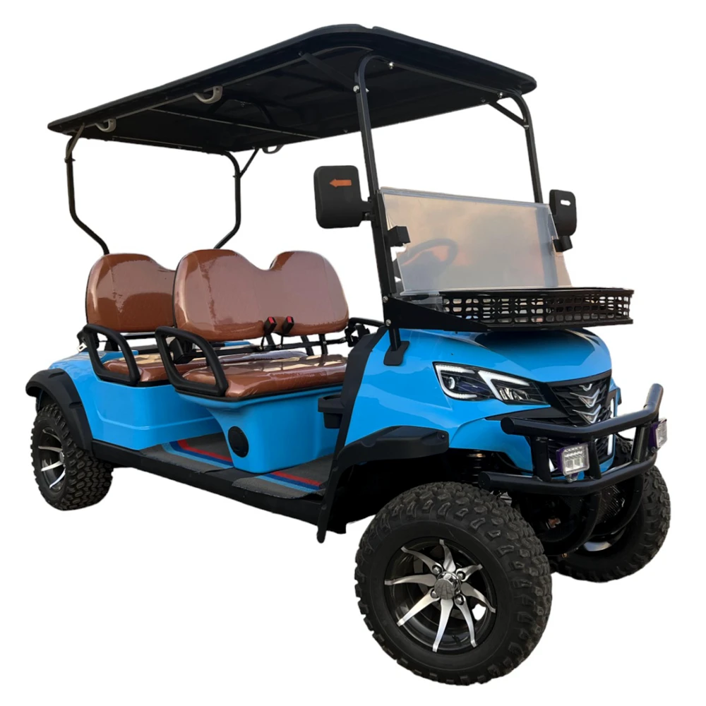 Carrito de Golf eléctrico, nuevo modelo de 2 + 2 4 asientos, 4000/5000/7000/7500W, precio de agencia