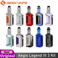 Original GeekVape Aegis Legend III 3 Kit with 200W Aegis Legend 3 Mod 5.5ml Z Fli Tank Electronic Cigarette Vaporizer fit Z Coil