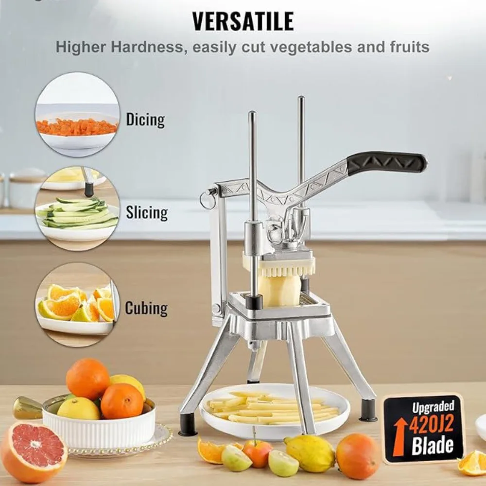 VEVOR Commercial Vegetable Fruit Chopper Heavy Duty Food Dicer Kattex Cutter Onion Slicer for Tomato Peppers Potato Mushroom