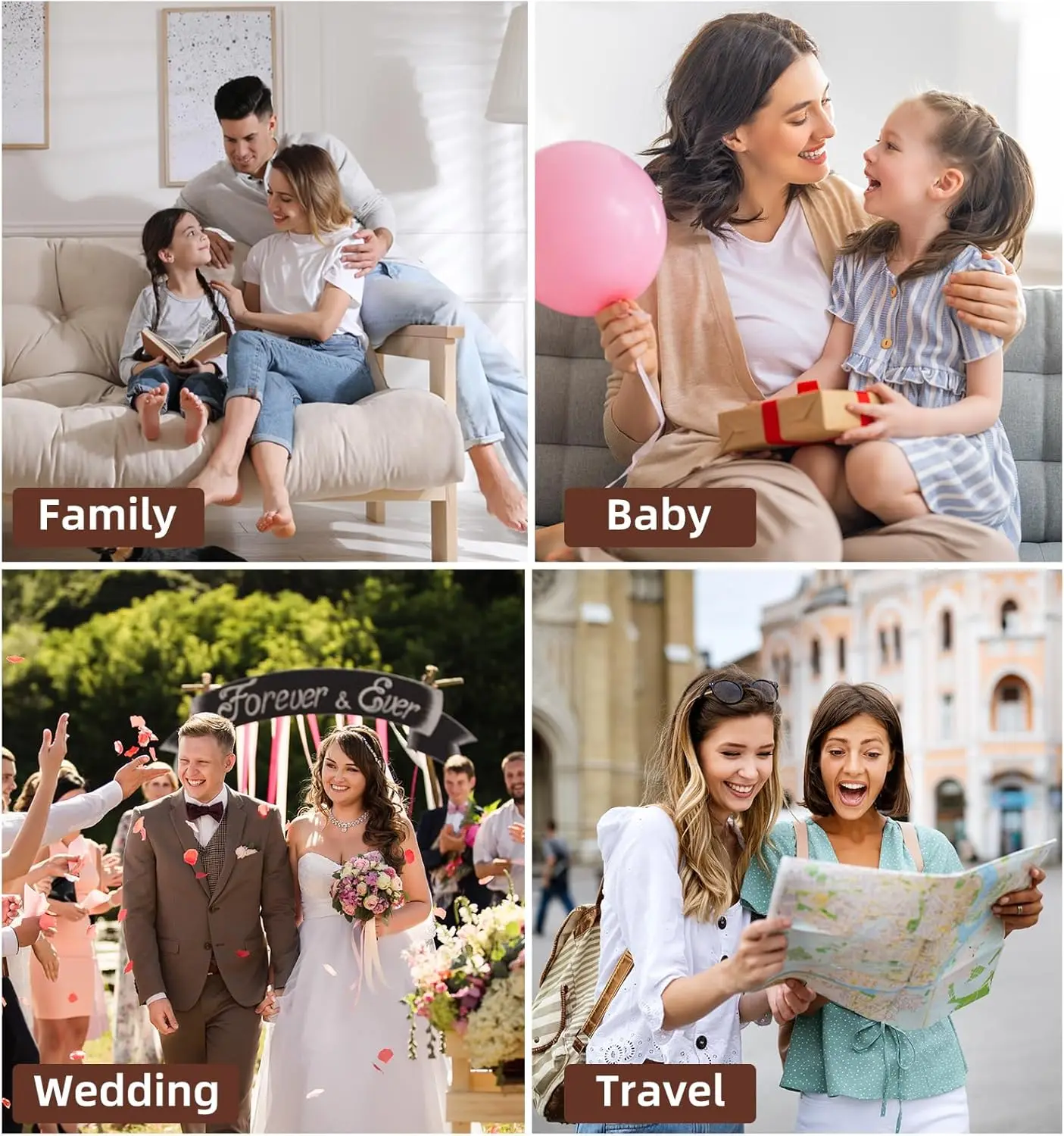 Nieuwe DIY lederen plakboek fotoalbum, 60 pagina's zelfklevend + 40 pagina's kraftpapier DIY fotoboek voor 2x3 3x5 4x6 5x7 foto's