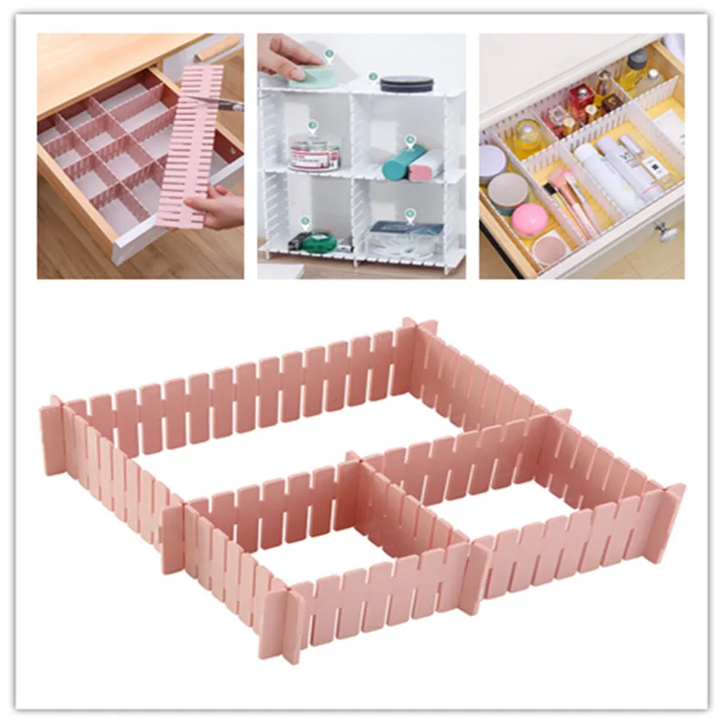 Drawer Dividers Home Cabinet Wardrobe Sock Storage Separator DIY Adjustable Household Storage Division Tools Storage Organizer