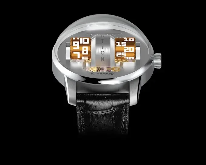 Reloj mecánico con rodillo para hombre, nuevo diseño genuino resistente al agua, superluminoso, creativo, irregular y fresco.