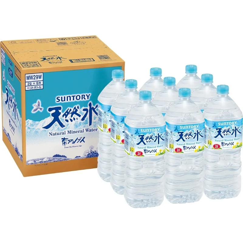 Agua natural Suntory 9 botellas de agua mineral 2l minami Alps envío gratis