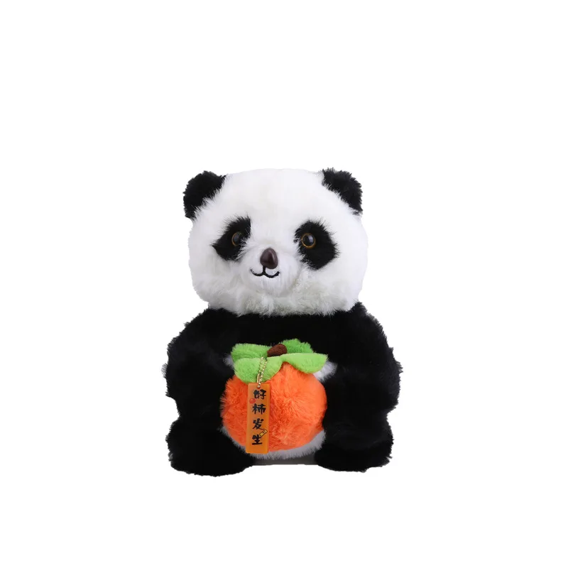 Cartoon New Small Panda Plush Stuffed Toys Shoulder Bag Simulation Panda Chinese Mascot Cute Large Capacity Backpack Gifts