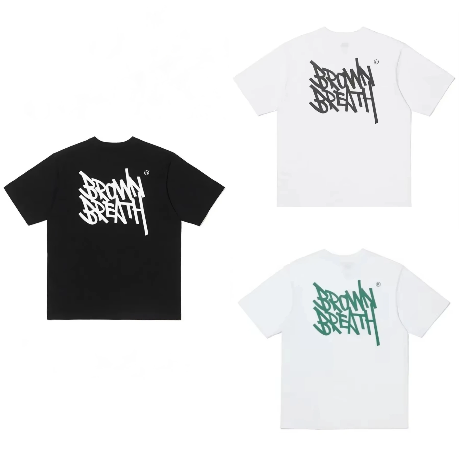 

Summer T-shirt high quality printed letters pure cotton round neck short sleeve comfortable style fashion unisex street wear
