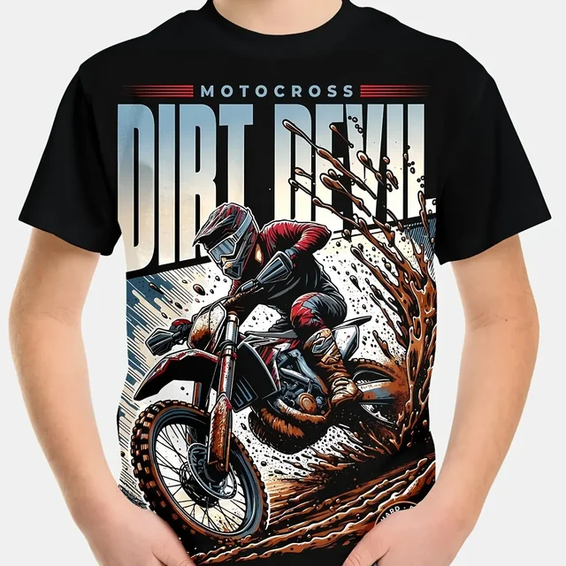 Kids Clothes Boys Tshirt Short Sleeve Stylish Car Racing Graphic T Shirts Children Summer Clothes Casual Streetwear Boys Clothes 5