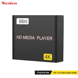 4k Mini Full HD Media Multimedia Player HDMI-Compatible USB HDD Media Player For SD U Disk HD AV USB Output Advertising Player