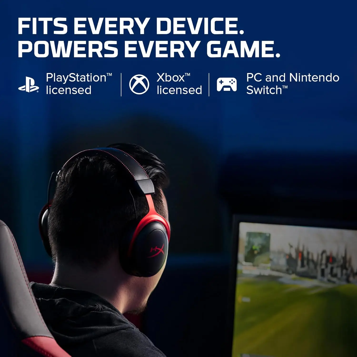 سماعة رأس مستعملة أصلية HyperX Cloud II Hi-Fi 7.1 بصوت محيطي للألعاب مع ميكروفون للهاتف المحمول للكمبيوتر