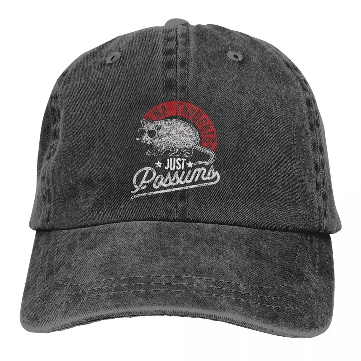 Pure Color Dad Hats Opossum Meme Sunglasses Possums Lover Women's Hat Sun Visor Baseball Caps Peaked Cap