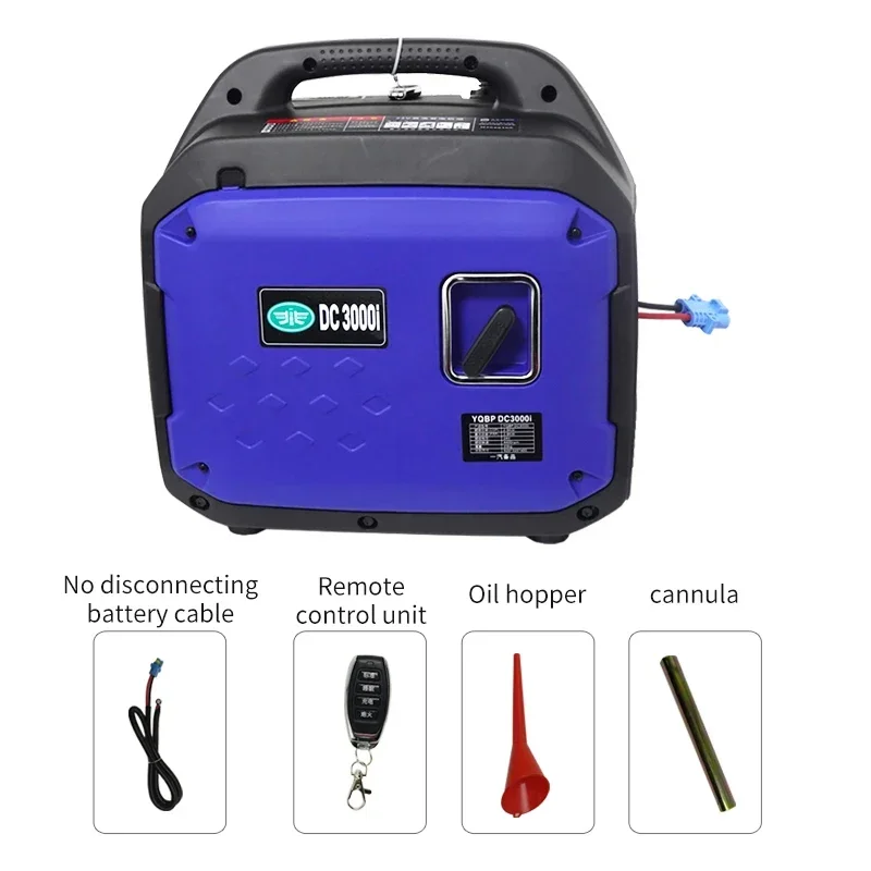 Truck Gasoline Generator 72V 24 12 Volt 24V 48V DC Generator 24v Small Quiet 2000w Ultra-quiet Variable Frequency Generator