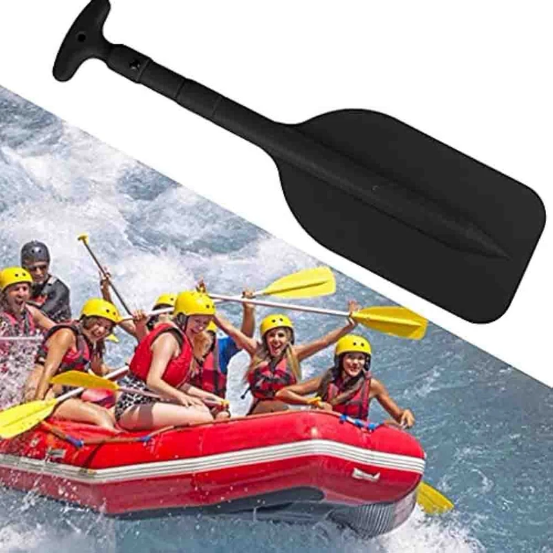 Inflatable Boat Paddle Retractable Inflatable Paddle With T-Handle Accessory Small Raft Aluminum Shaft 2Pcs