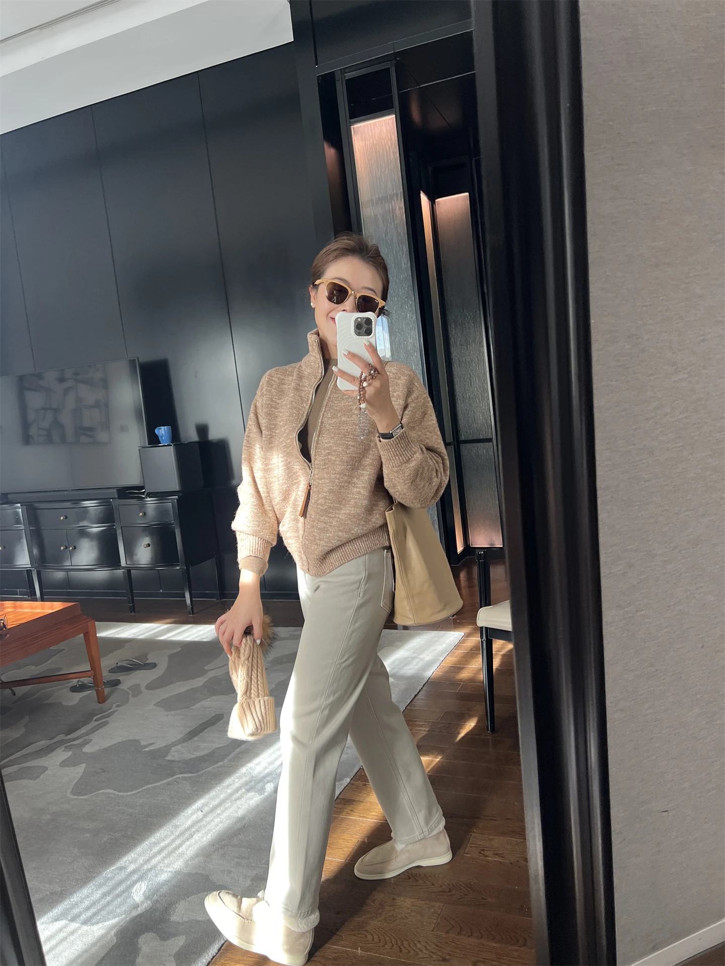 

Джинсы прямого кроя цвета хаки, длина девять десятых, зимние, выцветшие, эластичные, повседневные, с высокой талией, хлопковые, на пуговицах