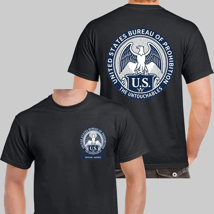 1920s Historical Style US Bureau of Prohibition The Untouchables T-shirt