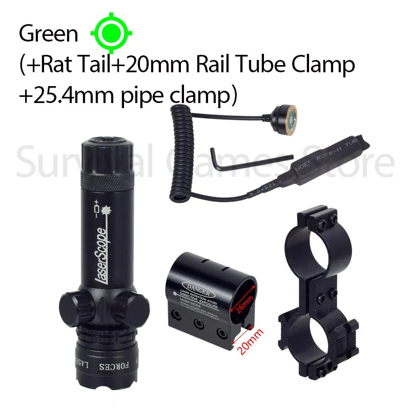Taktisches Gewehr Red Dot Laser Green Dot Laser Sight 532nm Umfang SureFire M600B M300 M300B M300C Airsoft Waffen Taschenlampe Jagd Scout Fackel Druckschalter Picatinny und Montage Jagd Riflescope 20 – Detail 19