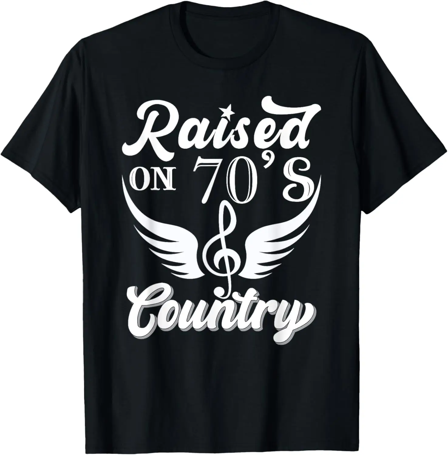 Raised on 70's country | Guitar Player Vintage Country Music T-Shirt