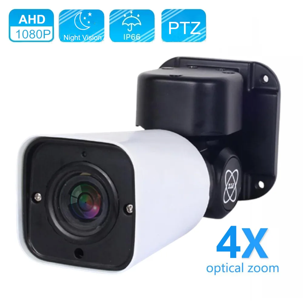 

Outdoor HD 2MP Bullet PTZ Camera Pan Tilt 4X Optical Zoom Waterproof IP66 IR 50M AHD/TVI/CVI/CVBS 4in1 CCTV Security Camera