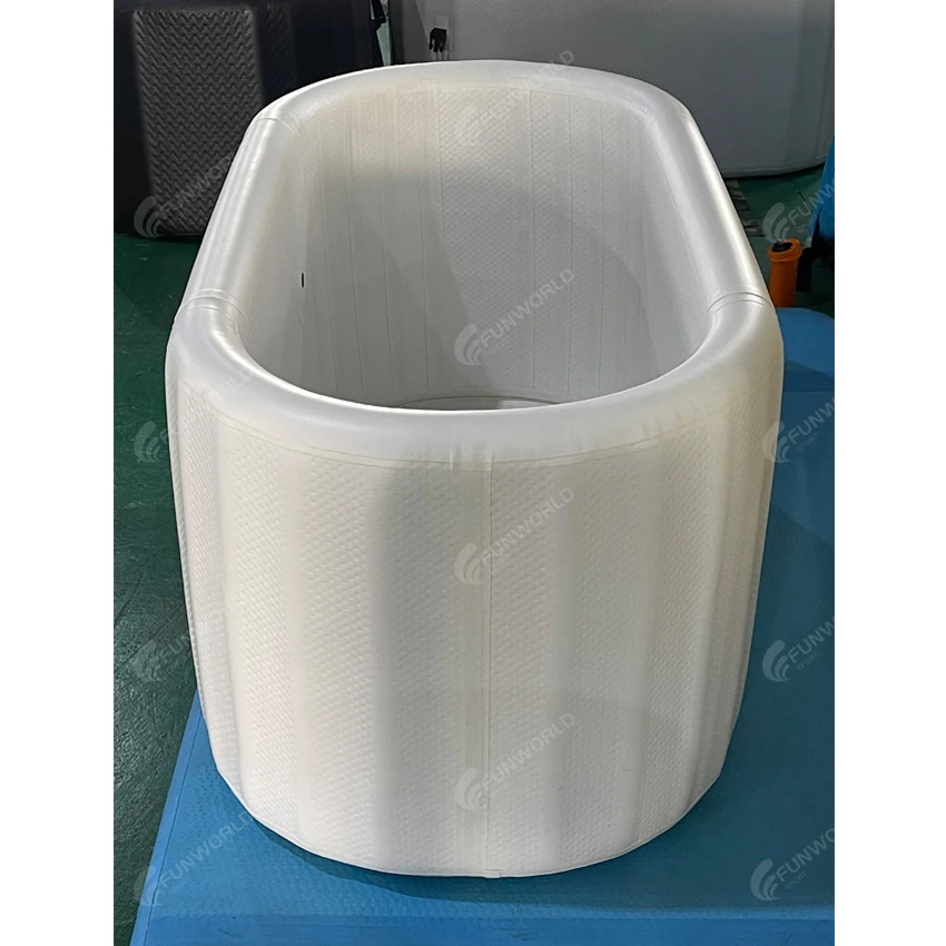 Hot Sale Double Wall Fabric Portable Jacuzzi Ice Bath Tubs For Cold Water Therapy Cold Plunge Tub With Chiller And Filter