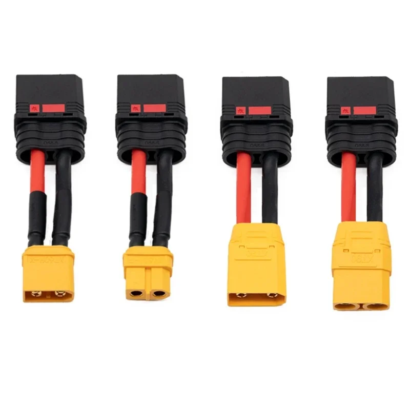 10AWG XT90/XT60 to QS8 Airplane Model Plug Conversion Connection Line QS8 to XT90 Adapter Anti-sparking Connector Cable 10CM