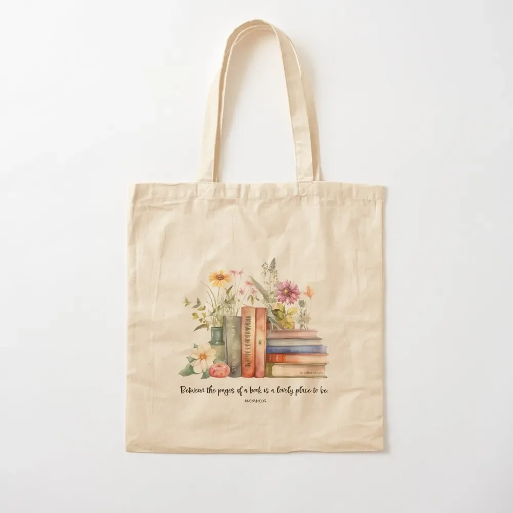 

Between the pages of a book is a lovely place to be. Tote Bag bags luxury women Cloth bag Tote Bag