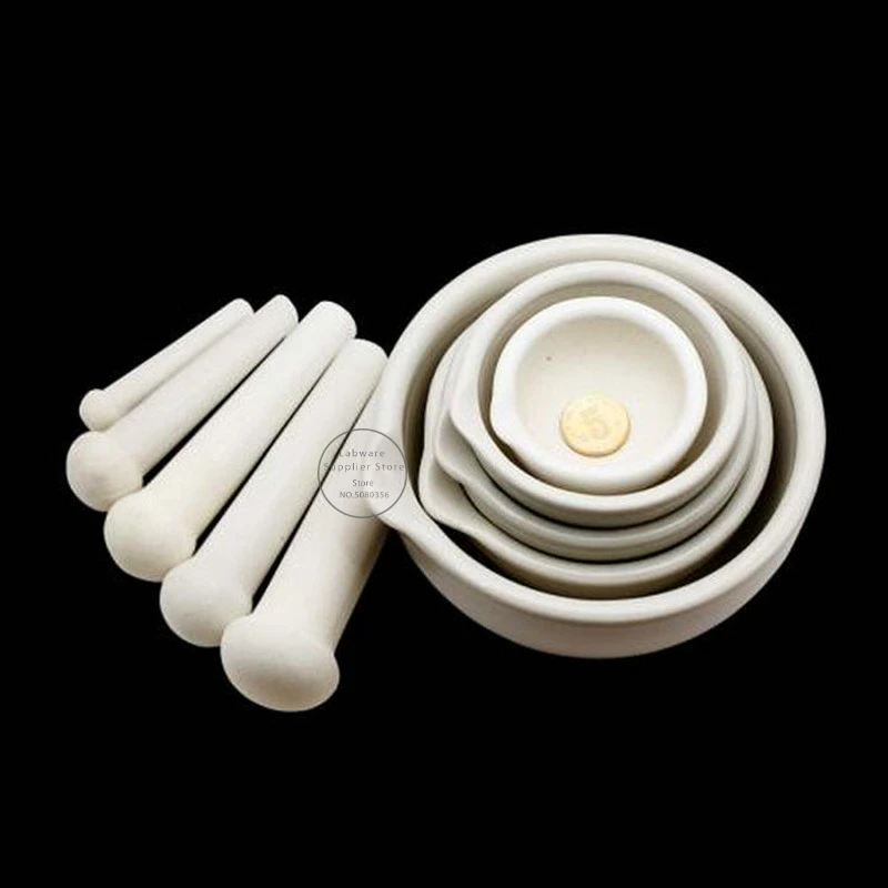 1pc Porcelain Mortar And Pestle Set For Crush And Grind Species Herbs Or Other Soft Substance Nice Tools To Lab or Pharmacy