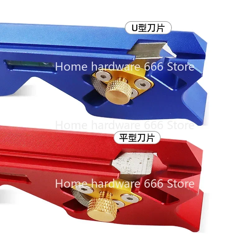 Manual Woodworking Chamfering Planer, 45 ° Bevel Trimming Planer to Remove Corners R Angle, Multi-Blade File Tool, DIY