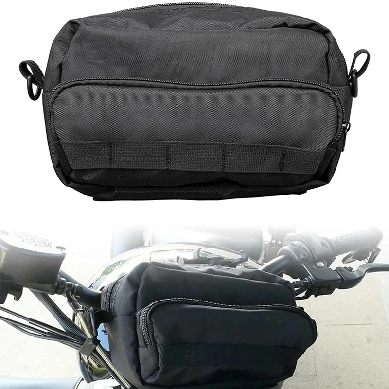 

Motorcycle Front Storage Bag Handlebar Bag Motorcycle Bar Pack Universal For BMW R1200GS R1250GS For Cruiser Softail Sportsters