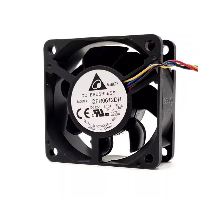 Original QFR0612DH 6025 12V 1.10A 6CM ventilador de refrigeración de doble rodamiento de bolas de volumen de aire súper grande