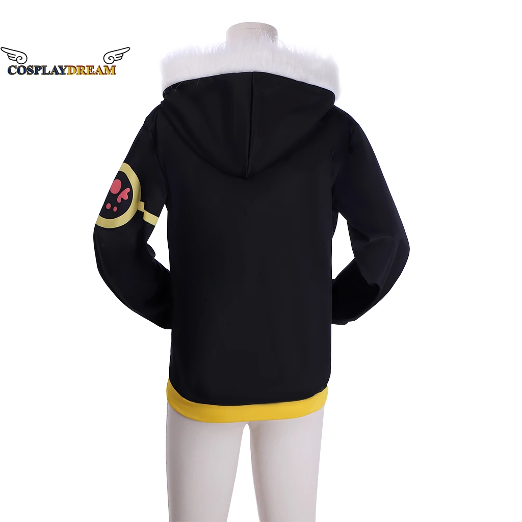 Costume de Cosplay frisé Sans Papyrus, veste à capuche avec fermeture éclair et col en fourrure