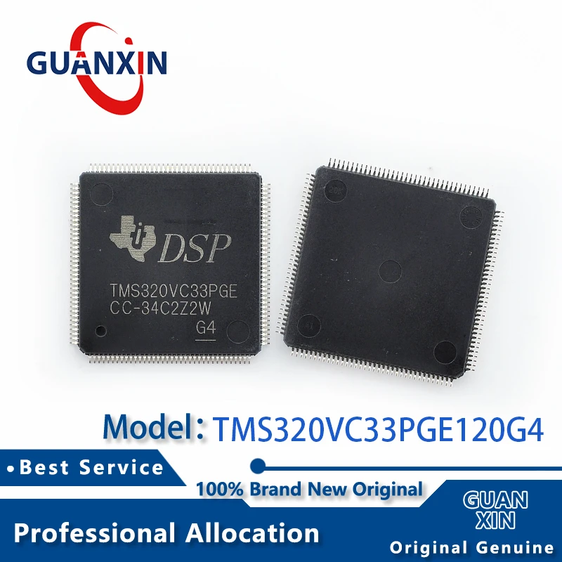 

100% новый TMS320VC33PGE120G4 Маркировка TMS320VC33PGE LQFP-144 TMS320VC33