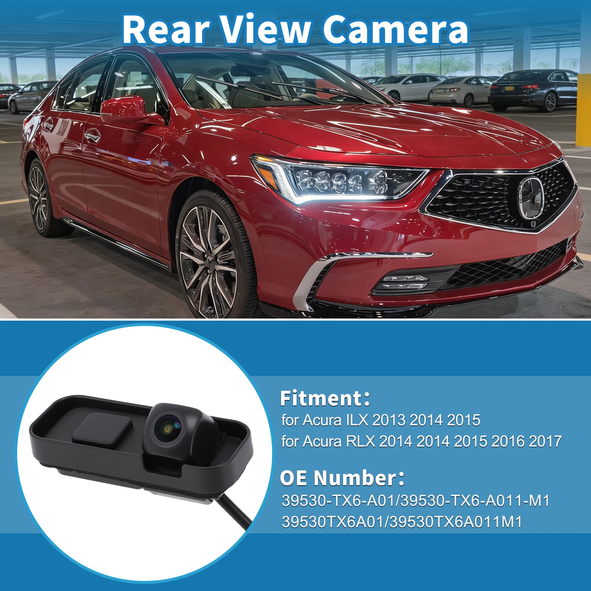 UXCELL Rear View Backup Camera for Acura ILX 13-15 for Acura RLX 14-17 39530TX6A01