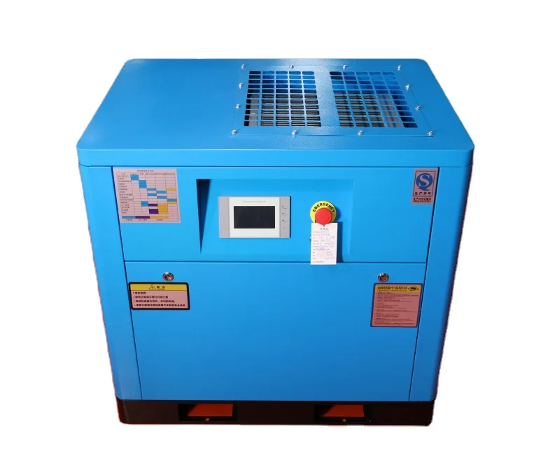 10HP 7.5kw 10Bar 220V 60HZ 35CFM IP23 Fixed Speed Motor screw air compressor